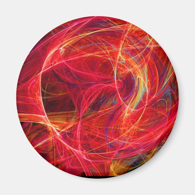 CRAZY PHOTON, Red Orange Yellow Magnet (Front)