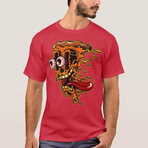 Crazy Pizza Slice Italian Dish Food Lover Foodie P T-Shirt