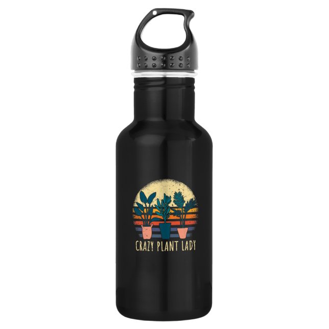Crazy Plant Lady 532 Ml Water Bottle (Front)