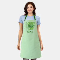 Crazy Plant Lady Cute Green Botanist