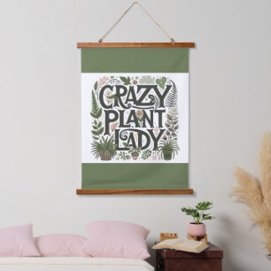 Crazy Plant Lady Hanging Tapestry