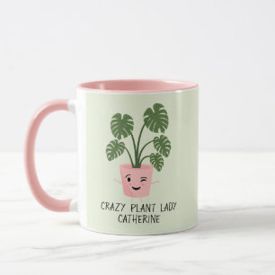 Crazy Plant Lady Plant Lover Personalised Mug