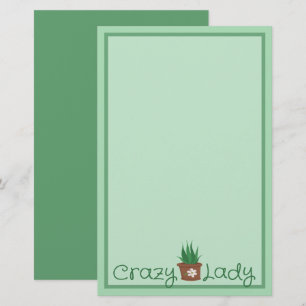 Crazy Plant Lady Stationery