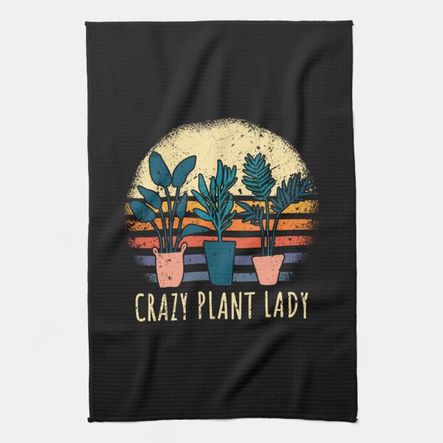 Crazy Plant Lady Tea Towel (Vertical)