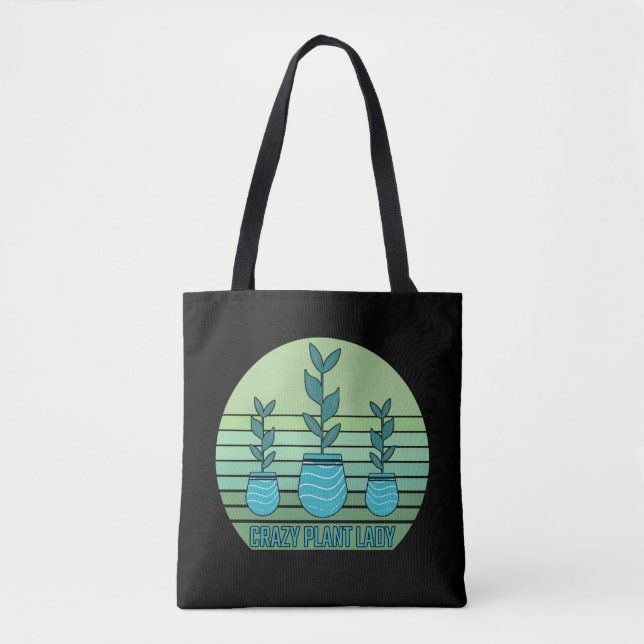 Crazy Plant Lady Tote Bag (Front)