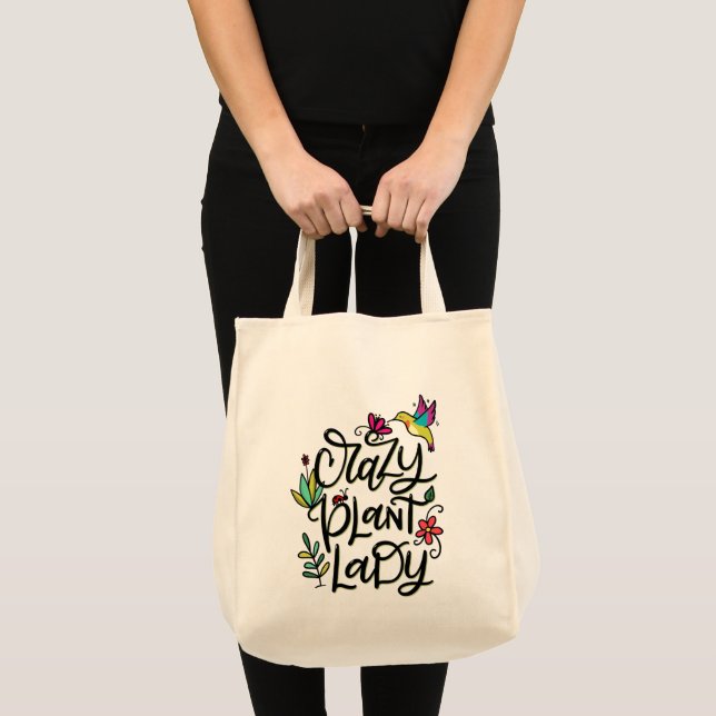 Crazy Plant Lady Tote Bag (Front (Product))