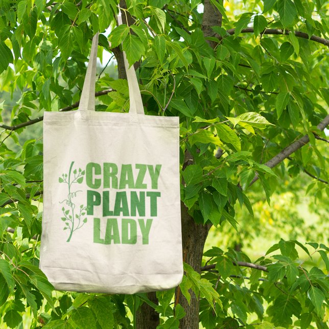 Crazy Plant Lady Tote Bag (Creator Uploaded)