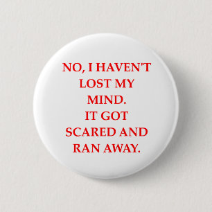 CRAZY.png 6 Cm Round Badge