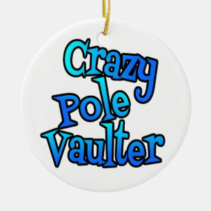 Crazy Pole Vaulter Ceramic Tree Decoration