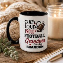Crazy Proud Loud Football Grandma