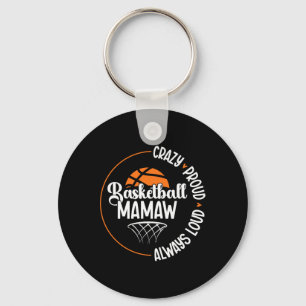 Crazy Proud Sketll Mamaw Of A Sketll Player Mamaw Key Ring