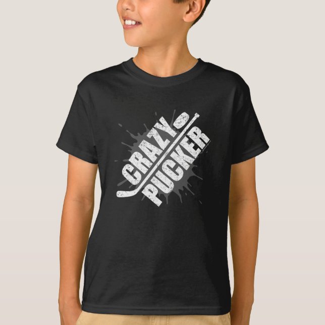 Crazy Pucker (Hockey) T-Shirt (Front)