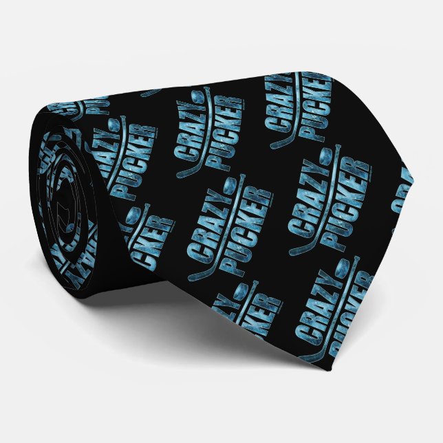 Crazy Pucker (Hockey) Tie (Rolled)