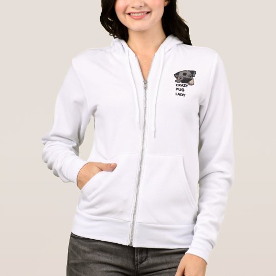Crazy Pug Lady Hoodie