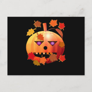 Crazy Pumpkin Postcard