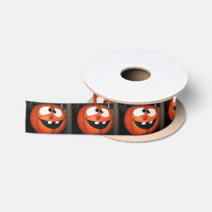 Crazy Pumpkin Satin Ribbon