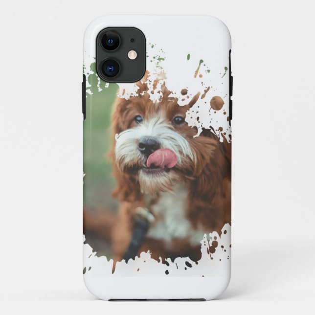 Crazy Puppy Case-Mate iPhone Case (Back)