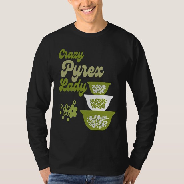 Crazy Pyrex Lady Spring Blossom Collector T-Shirt (Front)