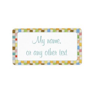 CRAZY QUILT 1.25"x2.375" Labels