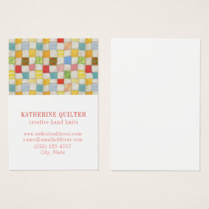 CRAZY QUILT 3.5x2.5 Business Card IV 