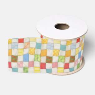 CRAZY QUILT 3" Wide Grosgrain Ribbon