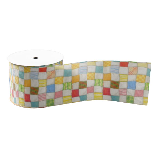 CRAZY QUILT 3" Wide Grosgrain Ribbon (Spool)
