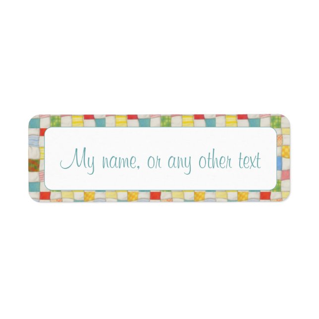 CRAZY QUILT .75"x2.25" Labels (Front)