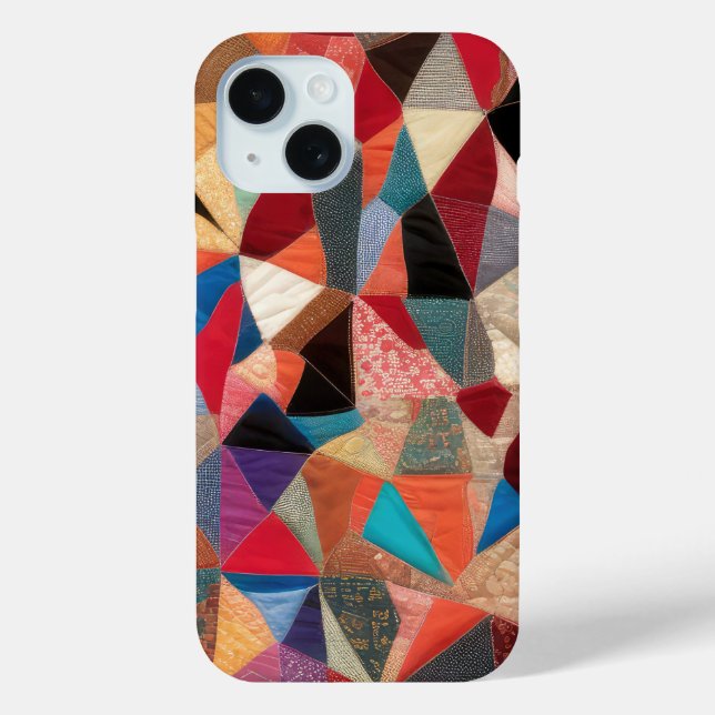 Crazy Quilt Abstract Pattern Case-Mate iPhone Case (Back)