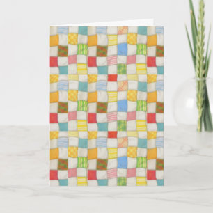 CRAZY QUILT Birthday Card 