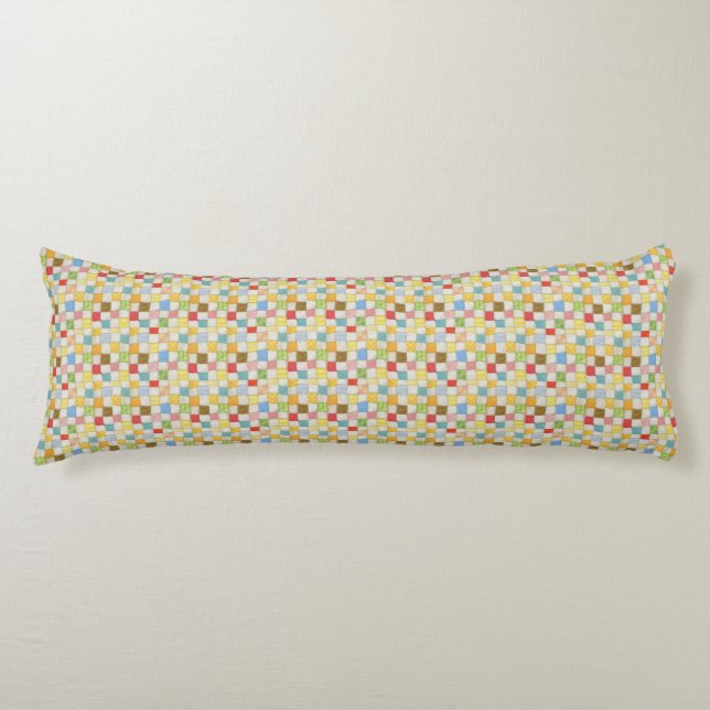 CRAZY QUILT Body Pillow (Front)