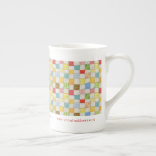 CRAZY QUILT Business ID Bone China Mug