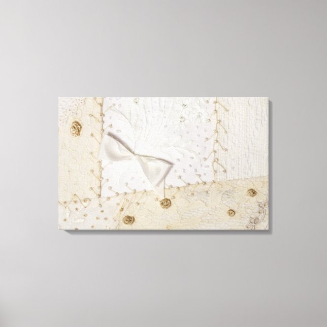 Crazy Quilt Design Canvas Print (Front)