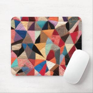 Crazy Quilt Design Mouse Mat