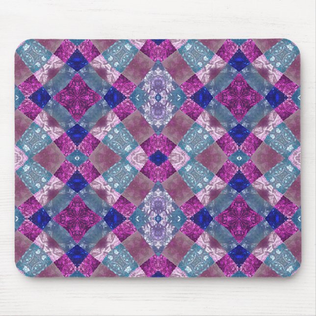 Crazy Quilt Digital Art Mousepad (Front)