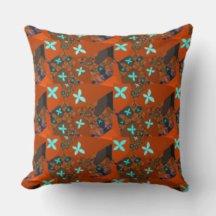 Crazy Quilt - Fractal Abstract Design Cushion
