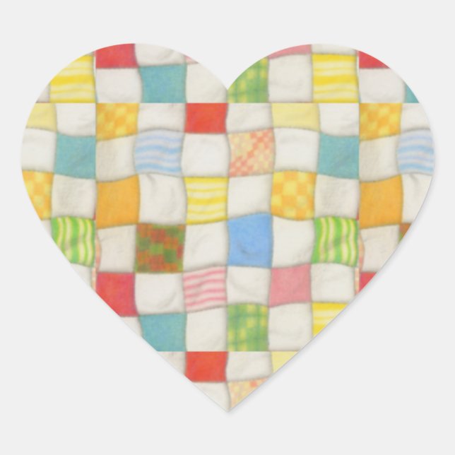 CRAZY QUILT Heart Stickers (Front)