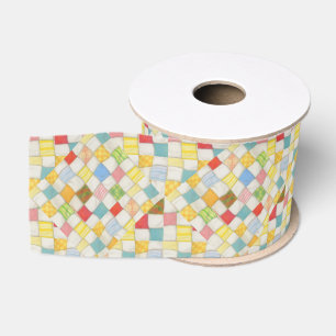CRAZY QUILT II 3" Wide Grosgrain Ribbon