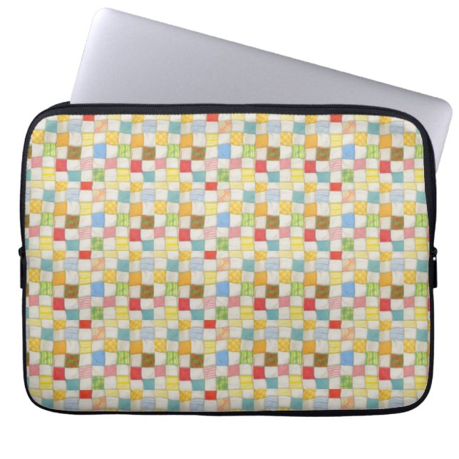 Crazy Quilt Laptop Sleeve (Front)