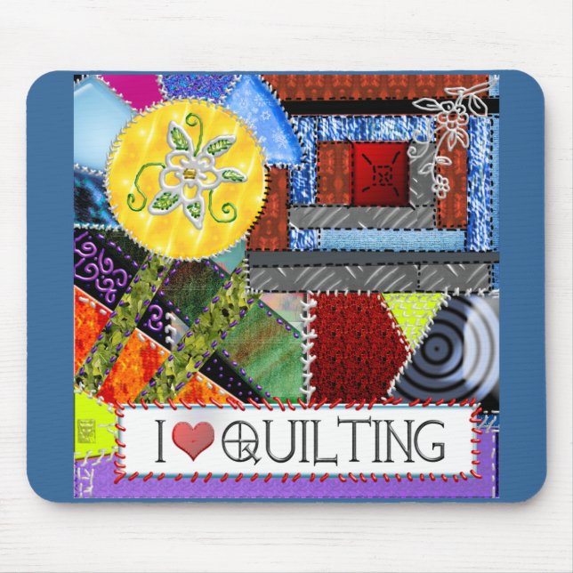 crazy quilt mouse mat (Front)