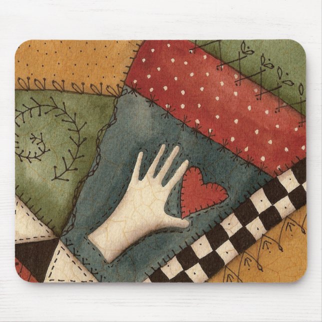 Crazy Quilt Mouse Mat (Front)