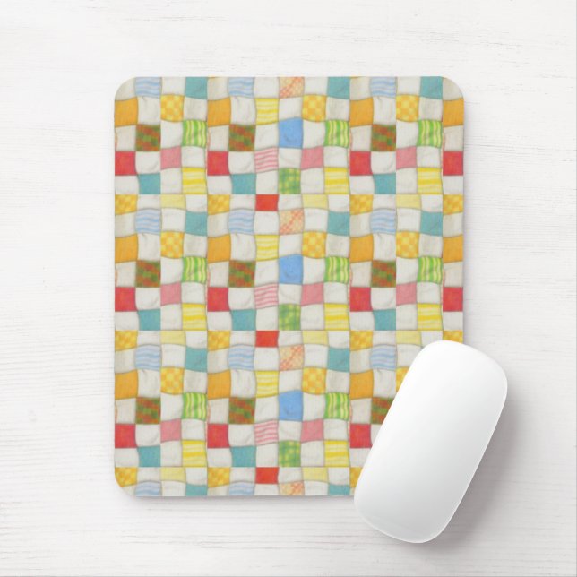 CRAZY QUILT Mousepad (With Mouse)
