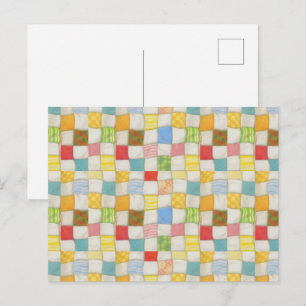CRAZY QUILT Postcard