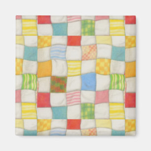 CRAZY QUILT Square Magnet
