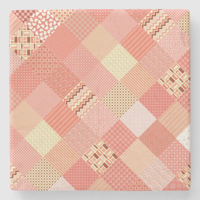 CRAZY QUILT STONE COASTER (Front)