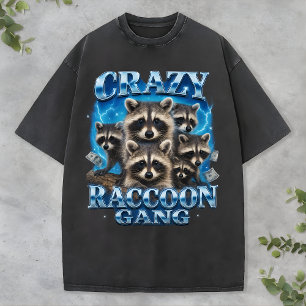 Crazy Raccoon Gang Bootleg Funny Animal Rap Tee