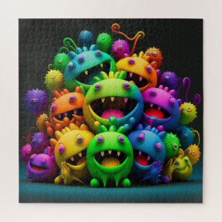 Crazy Rainbow Creatures Puzzle