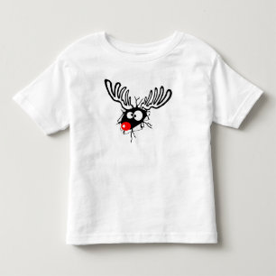 Crazy Red Nosed Reindeer Toddler T-Shirt