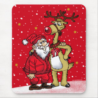 CRAZY REINDEER MOUSE MAT