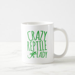 crazy reptile lady coffee mug