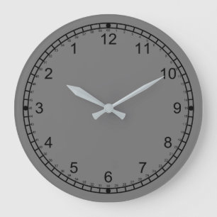 crazy reverse dial grey clock